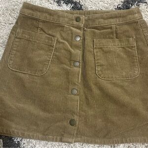 Arizona Jean Company Corduroy Skirt with Button Detail